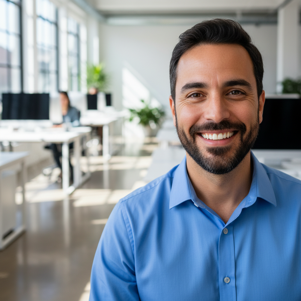 Hispanic man affiliate marketer