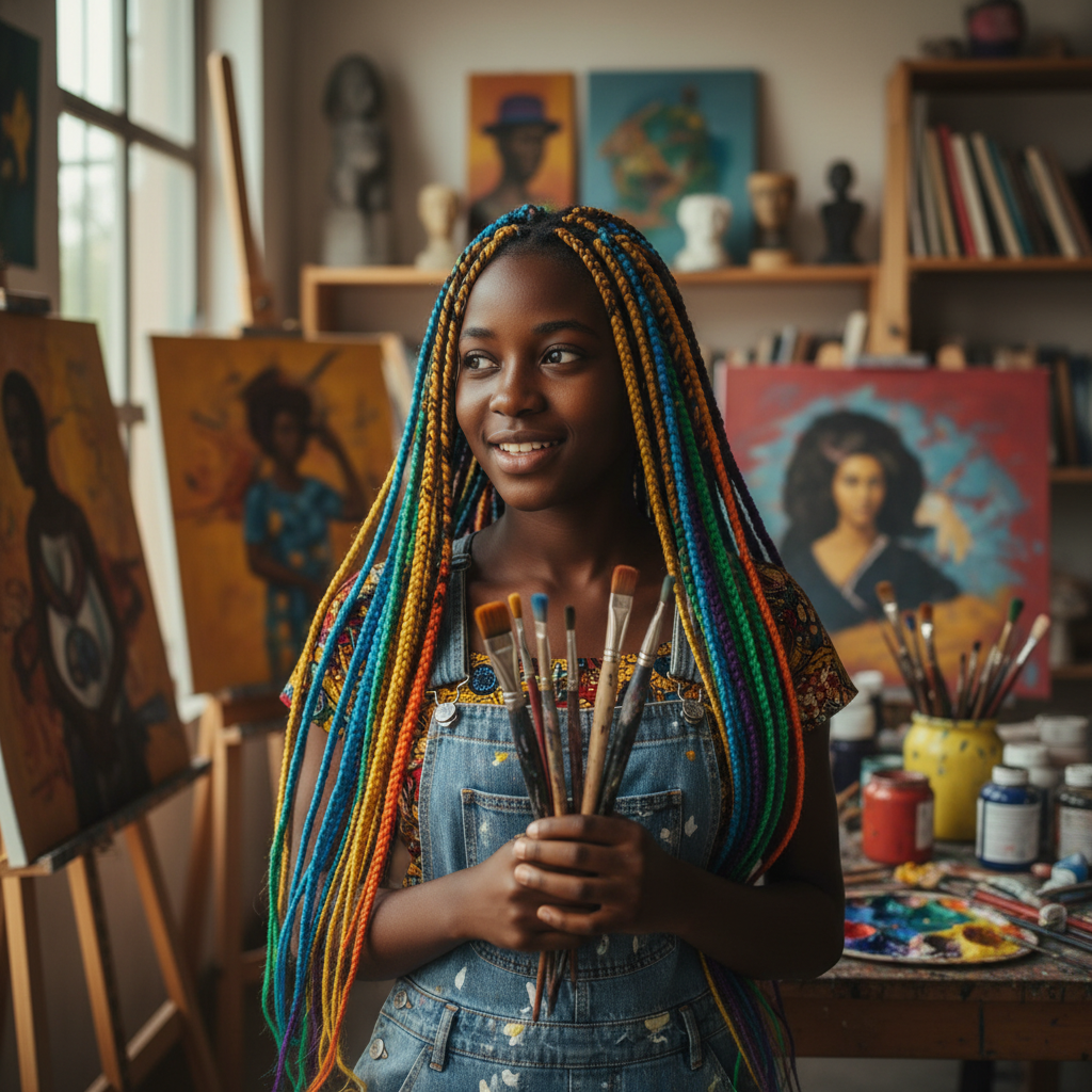 Young Black woman creator